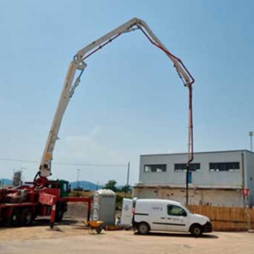 Maquinaria de bombeo trabajando