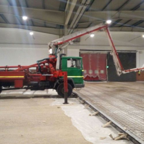 Bombeo de hormigón para forjado