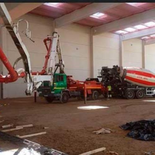 Alquiler de maquinaria para bombeo de hormigón