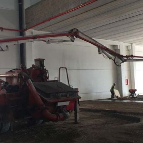 Almacén para maquinaria de hormigón